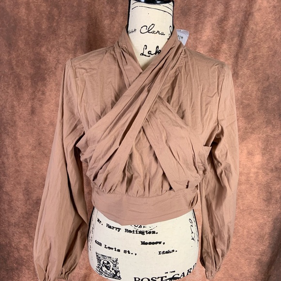 Future Collective Reese Blutstein Faux Wrap Crop Top - Picture 3 of 7